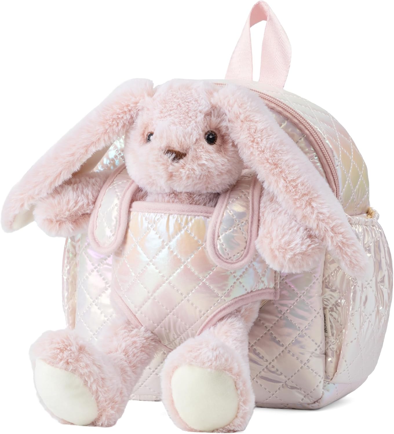 Moonkie Toddler Backpack, Kids Bag with Detachable Toy, School Bags for Girls Aged 1–3, Soft Plush Children’s Backpacks, with Adjustable Straps, Perfect for Daycare, Travel & Kids Gifts