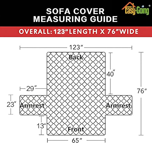 Miniatura 1043 de Easy-Going - Funda reversible para sofá, resistente al agua, con varillas de espuma y correas elásticas, protector de muebles para mascotas y perros