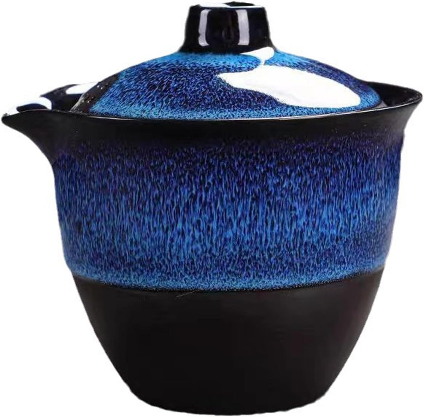 Handmade Ceramic Tea Set,Chinese Porcelain Tea Set Travel Tea Set Porcelain Teacup, Traditional Chinese Gongfu Tea Set Chinese Kung Fu Teapot for Picnic Hotel Outdoor Home