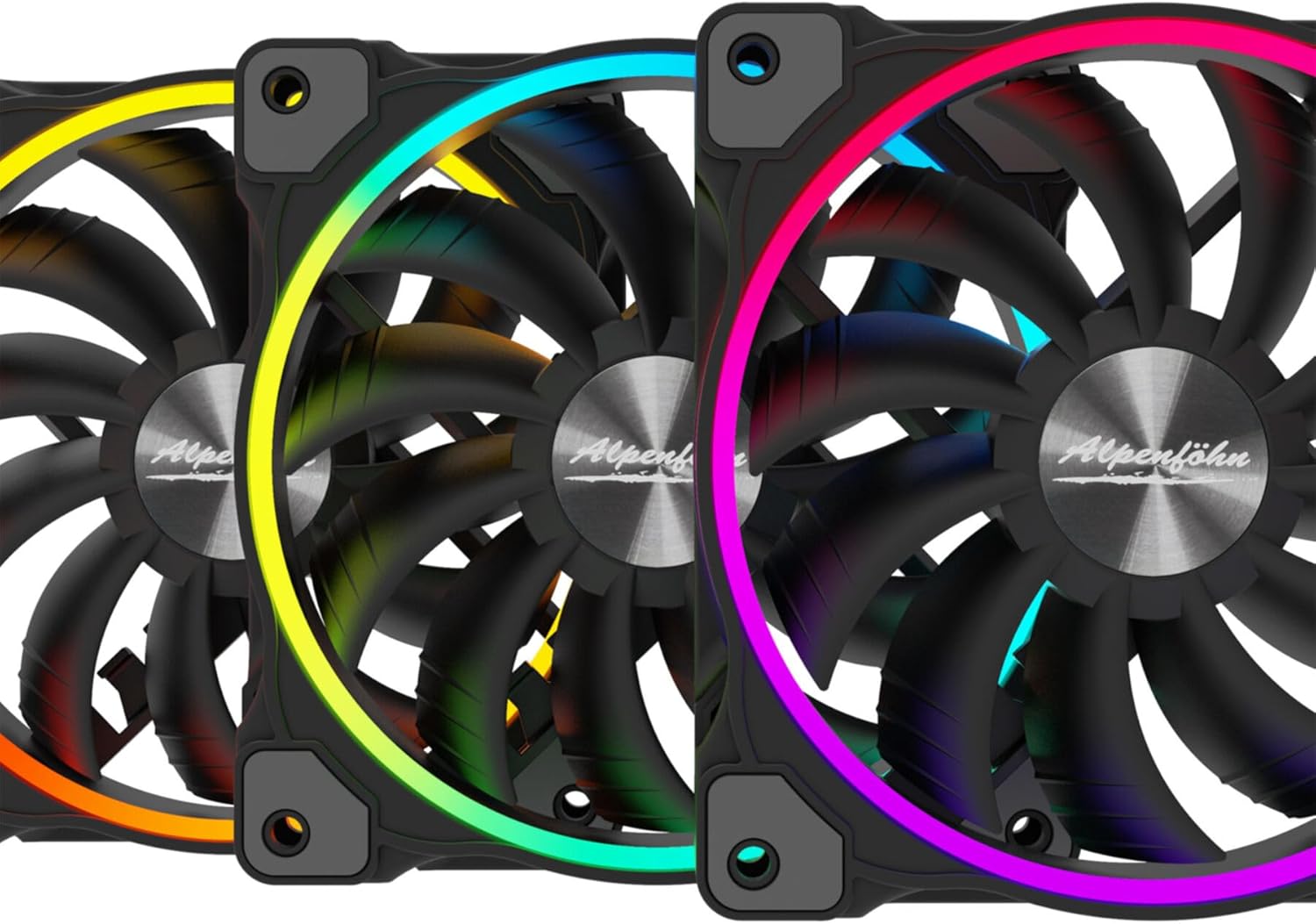 Alpenföhn Wing Boost 3 High Speed ARGB with 1 x 120 mm PWM Fans, Computer Fans, PC Fans with a Maximum of 2200RPM Compatible Cooler PC Case