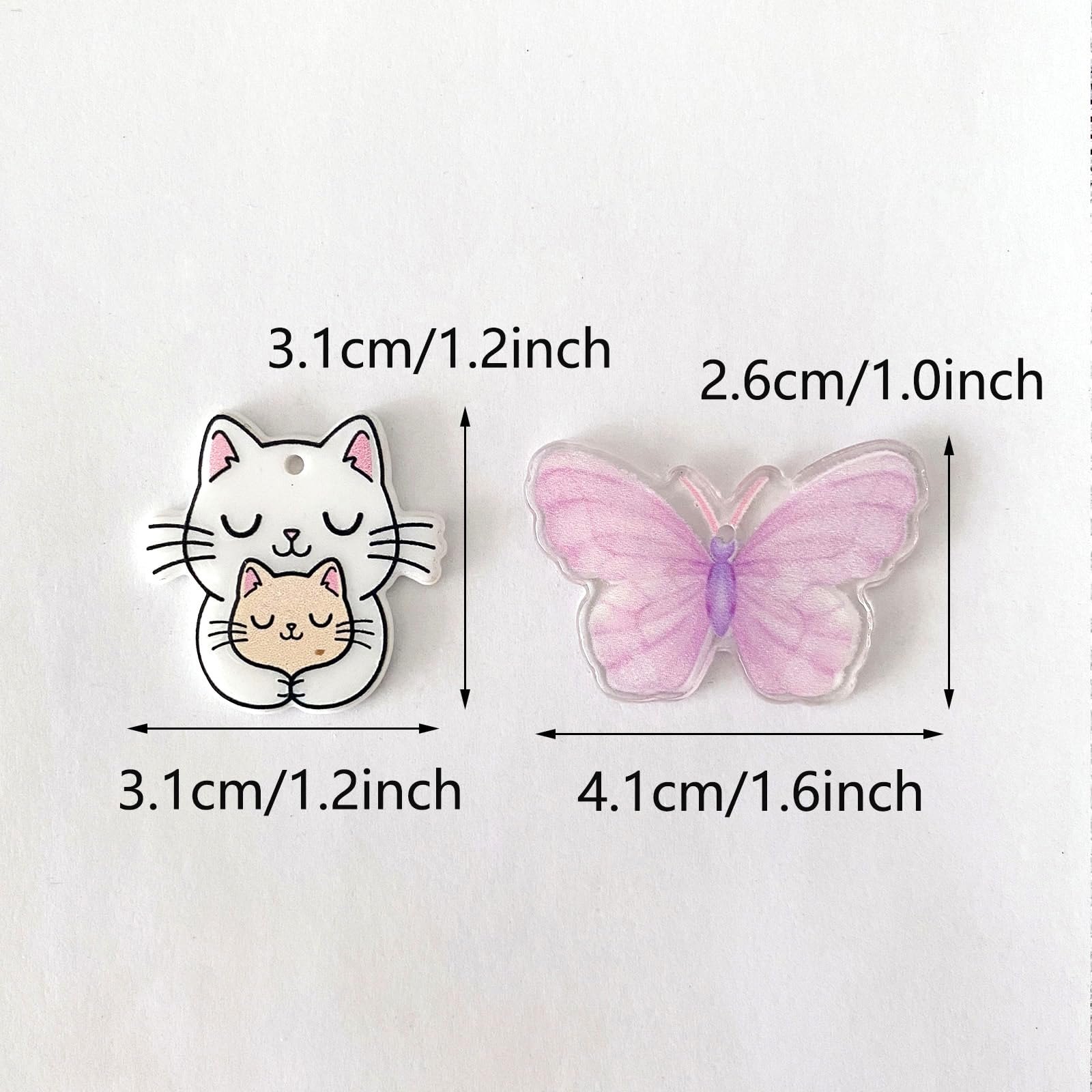 DPXWCCH Cat Butterfly Needle Minders, 2 Pieces Magnetic Needle Keepers for Cross Stitch Embroidery Sewing Needlework Art Accessories