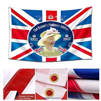 Amazon.co.jp: エリザベス2世 Elizabeth II Queens Flag