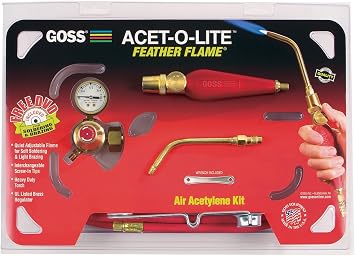 Goss KA-1H Soldering Kit for Use with "B" Acetylene Tanks with Economical BA-3 Feather Flame Tip