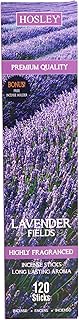 Hosley 120-Pack of Lavender Fragrance Incense Sticks - Premium Aromatherapy for Relaxation and Meditation Long-Lasting Scented Sticks for Home Ambiance