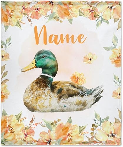 Miniatura 500 de Manta personalizada con diseño de jirafa y elefante, manta de franela suave, acogedora y ligera con nombre para sofá, cama, sofá, regalo, unisex