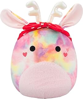 Original 12in Priyanka The Rainbow Jackalope with Hearts Headband – Official Jazwares Plush (Medium)