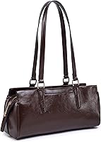Vista 10 de Dasein Bolsos Hobo para mujer, de cuero vegano suave, con 3 compartimentos, múltiples bolsillos