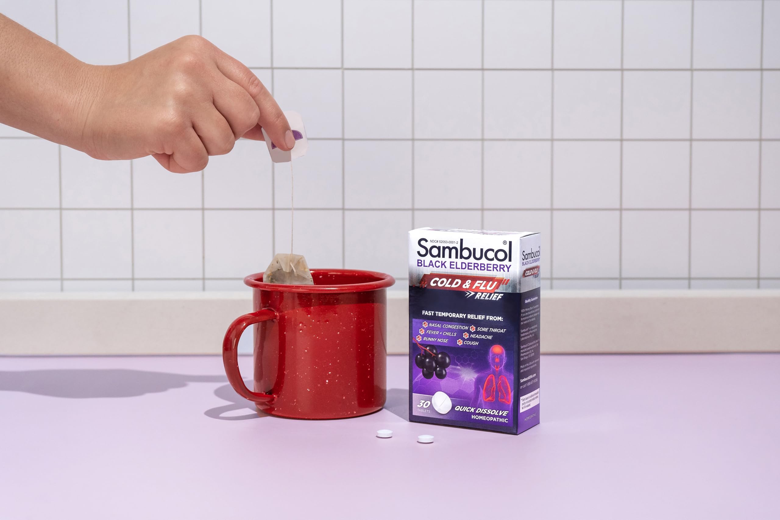 Sambucol Cold and Flu Relief Tablets - Quick-Dissolving - 30 Count — Amazon image 7