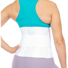 BraceAbility Low Back Compression Brace - Wraparound Lumbar Support Belt for Herniated or Bulging Discs, Pinched Nerve Pain Relief, Degenerative Disc Disease and Hip Strains for Men and Women L