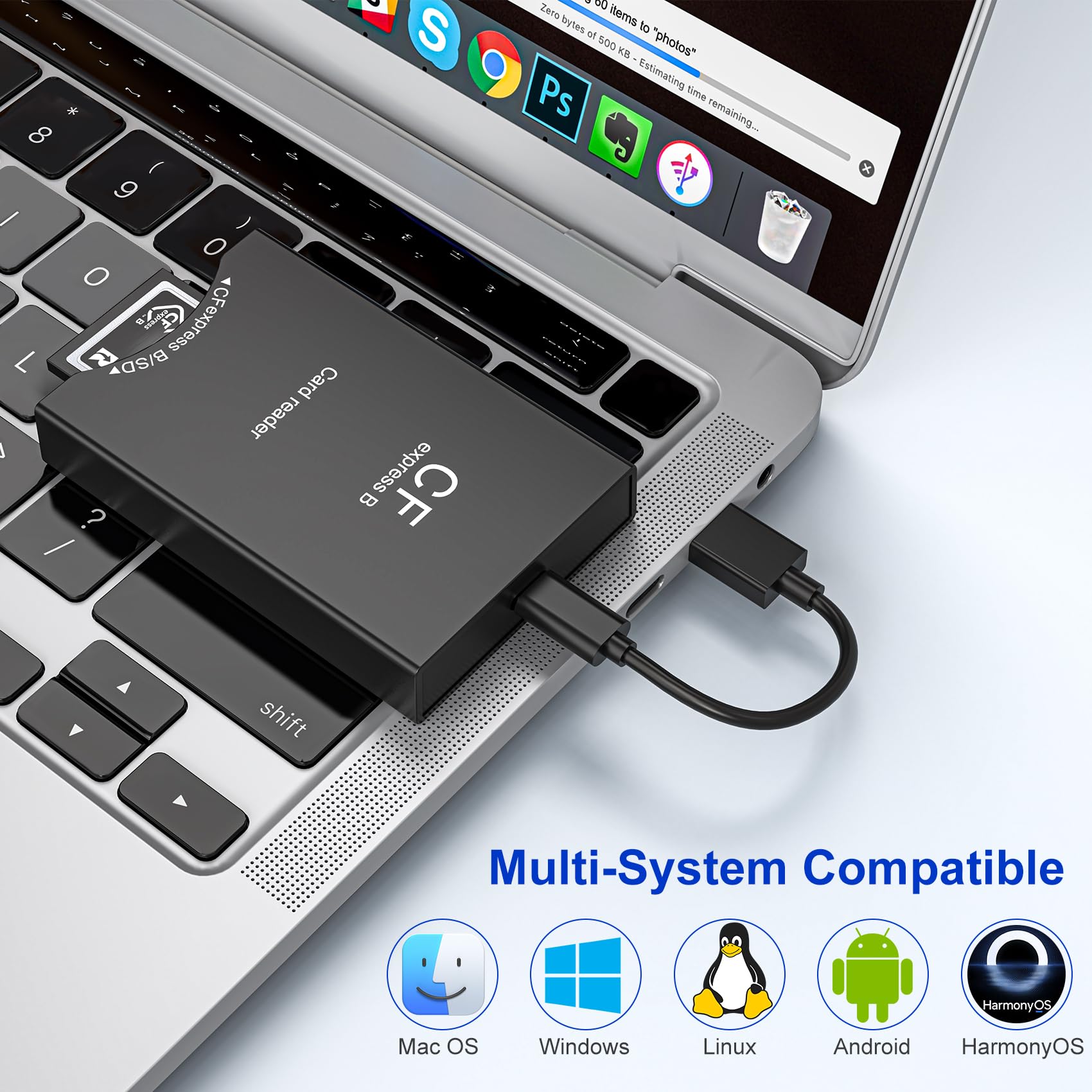 Lettore di schede CFexpress, USB 3.2 Gen 2 10Gbps CFexpress Tyep B Lettori di schede