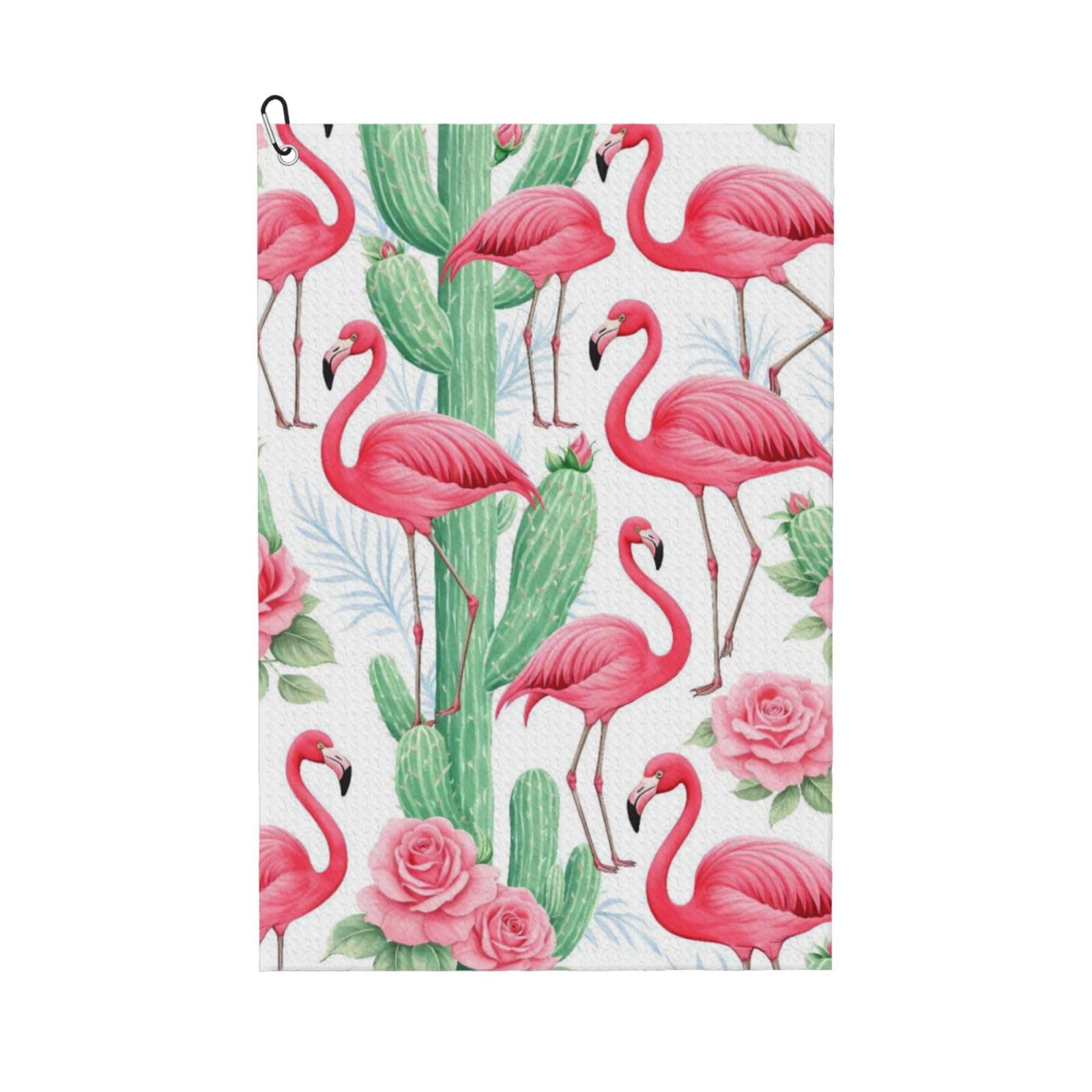 BSDFGSDD Pink Rose Cactus Flamingo Golf Towel 24 x 16 inches