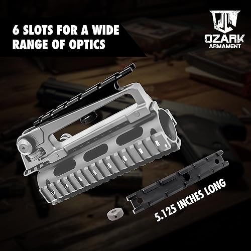 Miniatura 10 de Soporte de asa de transporte y asa de transporte, montaje en riel Picatinny diseñado para miras de asa de transporte, mango de transporte