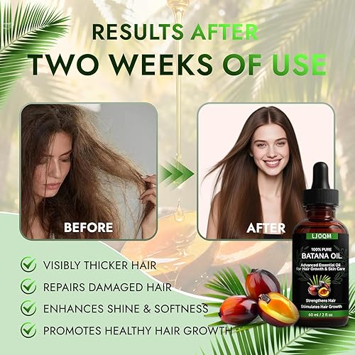 Miniatura 5 de Aceite de batana para el crecimiento del cabello, aceite de batana 100% orgánico, fortalece, espesa y restaura el cabello natural, cuero cabelludo