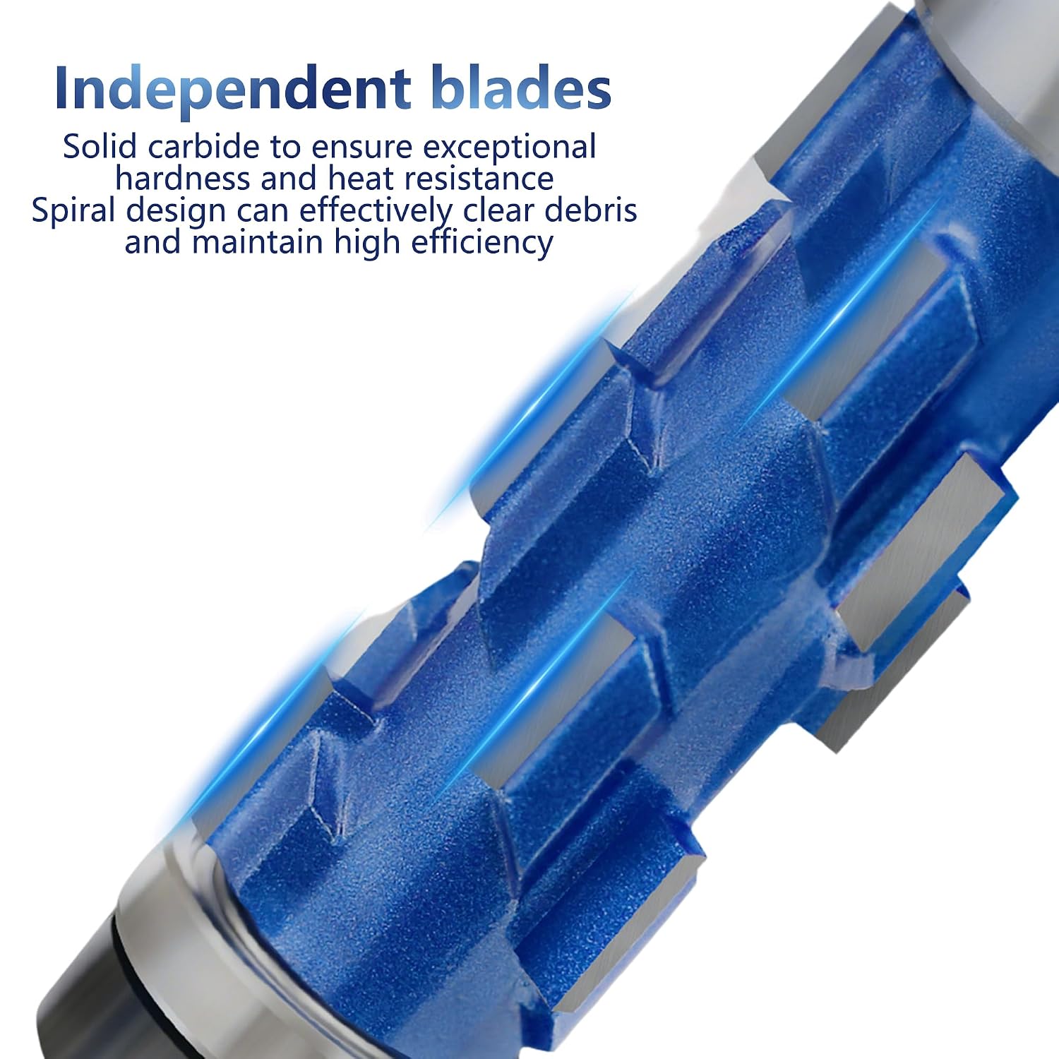 Spiral Flush Trim Router Bits 1/2" Shank, Sturdy Double Bearing Woodworking Trimming Cutter Bit with for Solid Wood Board MDF Hardwood, Solid Carbide, 2-9/16 Inch Cutting Length, 1pc