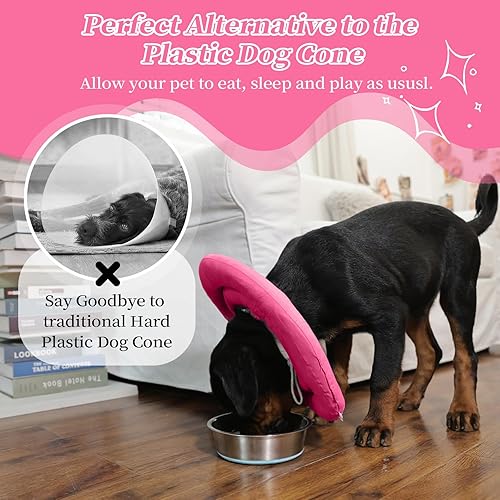 Miniatura 3 de IDOMIK Collar de recuperación para perro, cono suave impermeable para perro después de la cirugía, cómodo collar isabelino protector alternativo