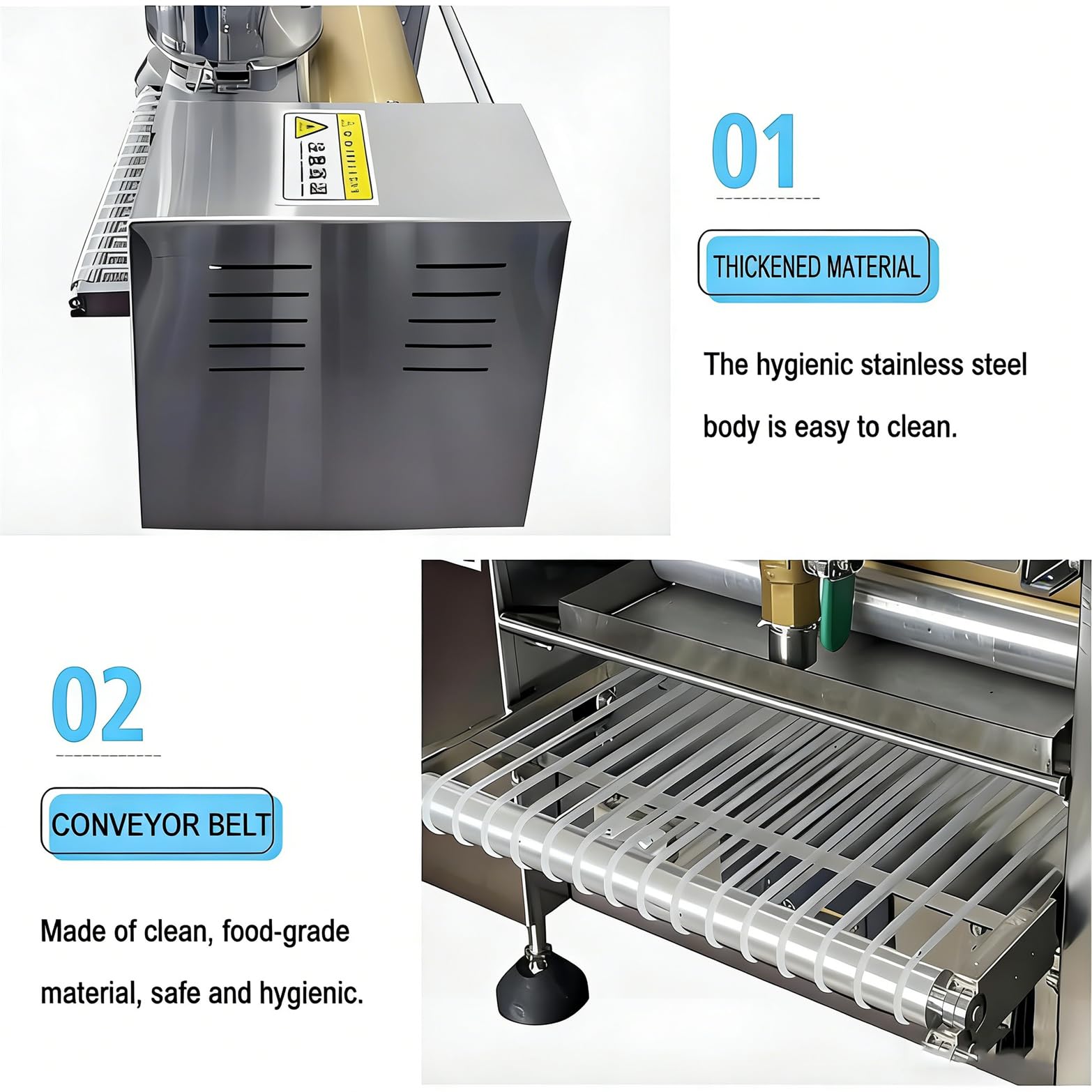 Macchina Multifunzione per Uovo a Mille Strati, Macchina Automatica per Produzione Di Mille Crêpe, 0-200 °c, 100-350 Pezzi/Ora, Riscaldamento Uniforme, Per Tortilla, Lasagne Al Mango/Durian 8In