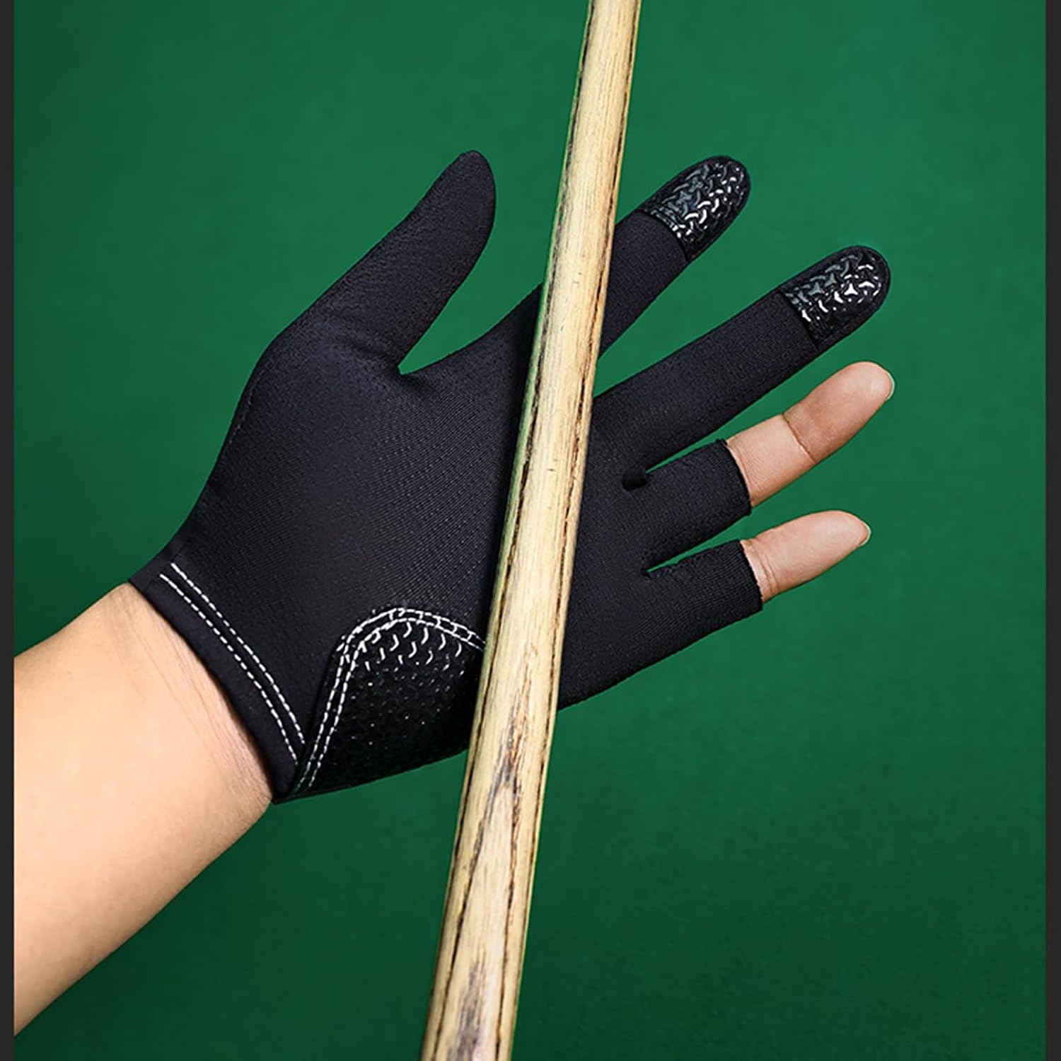 Billiard Pool Gloves for Left Hand 3 Finger,Snooker Cue Sport Glove for Men Women