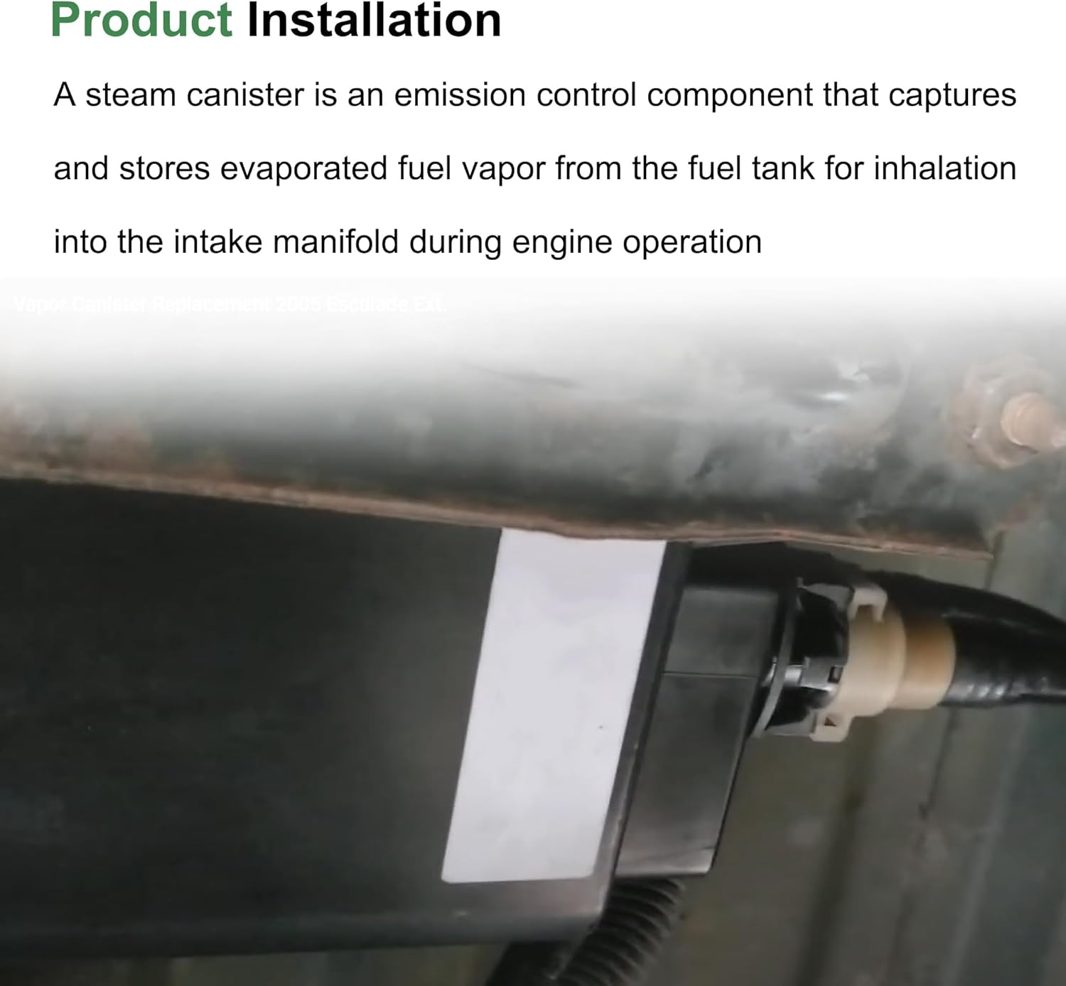 Vapor Canister Compatible with Cadillac Escalade Chevy Tahoe GMC Yukon 4.8L 5.3L 6.0L 6.2L 2004-2016 Replace # 12573648