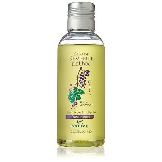 Native Óleo De Semente De Uva 120Ml Amarelado