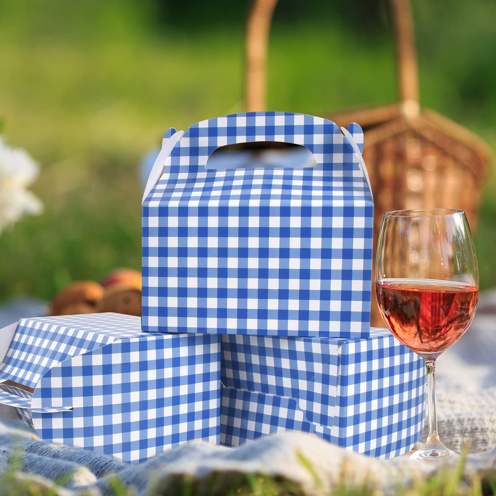 Gatherfun Miner Pixel Style Treat Boxes 24 Pieces Candy Gable Boxes Goodies Boxes Cardboard Present Boxes With Handles For Pixel Birthday Game Party Favors 6 X 3 5 X 3 5 Inches 6 Designs - View #9