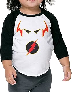 Flash Professor Zoom Reverse-Flash Cute Kids Unisex 3/4 Sleeve Baseball Tee Shirts
