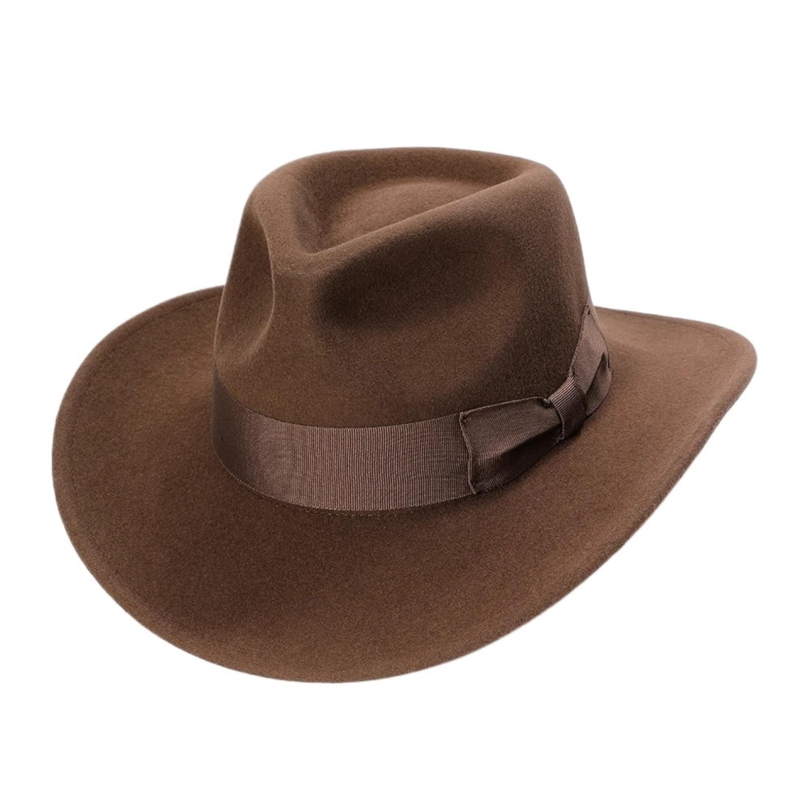 Zylinder Wollfilzhut for Herren, knautschbarer Hut, Cowboyhut, Fedora FüR Party