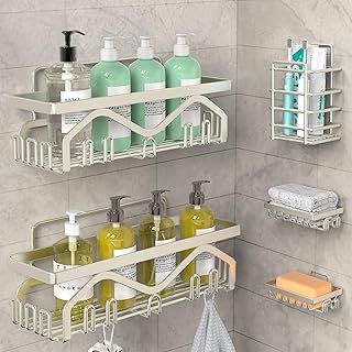 Shower Organizer [5-Pack] Shower Shelves for ...,