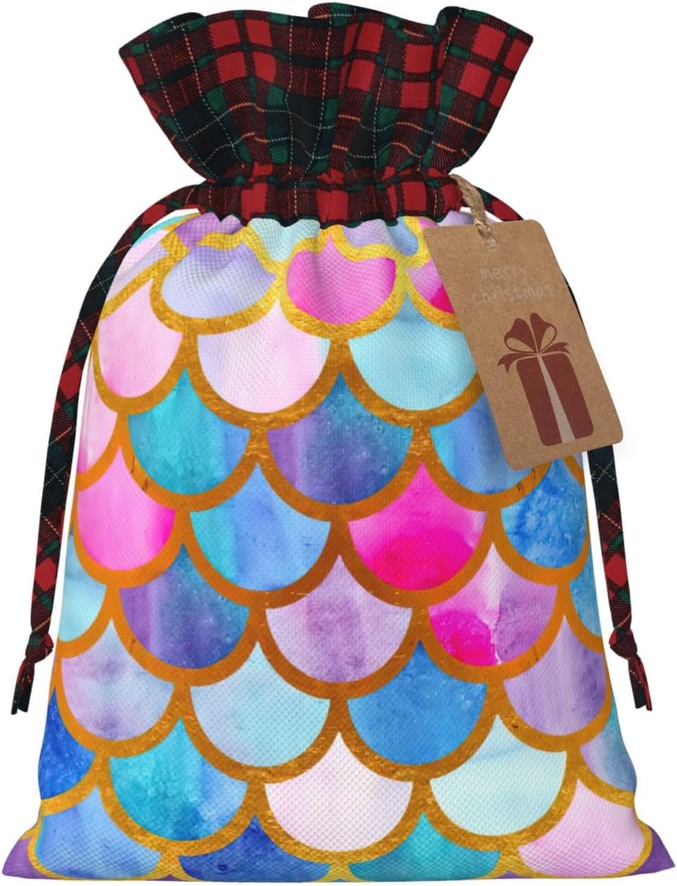 ZISHAK Colorful Rainbow Fabric Gift Bag-Delicately Styled For Special Occasions-Ideal For Festival,Anniversaries