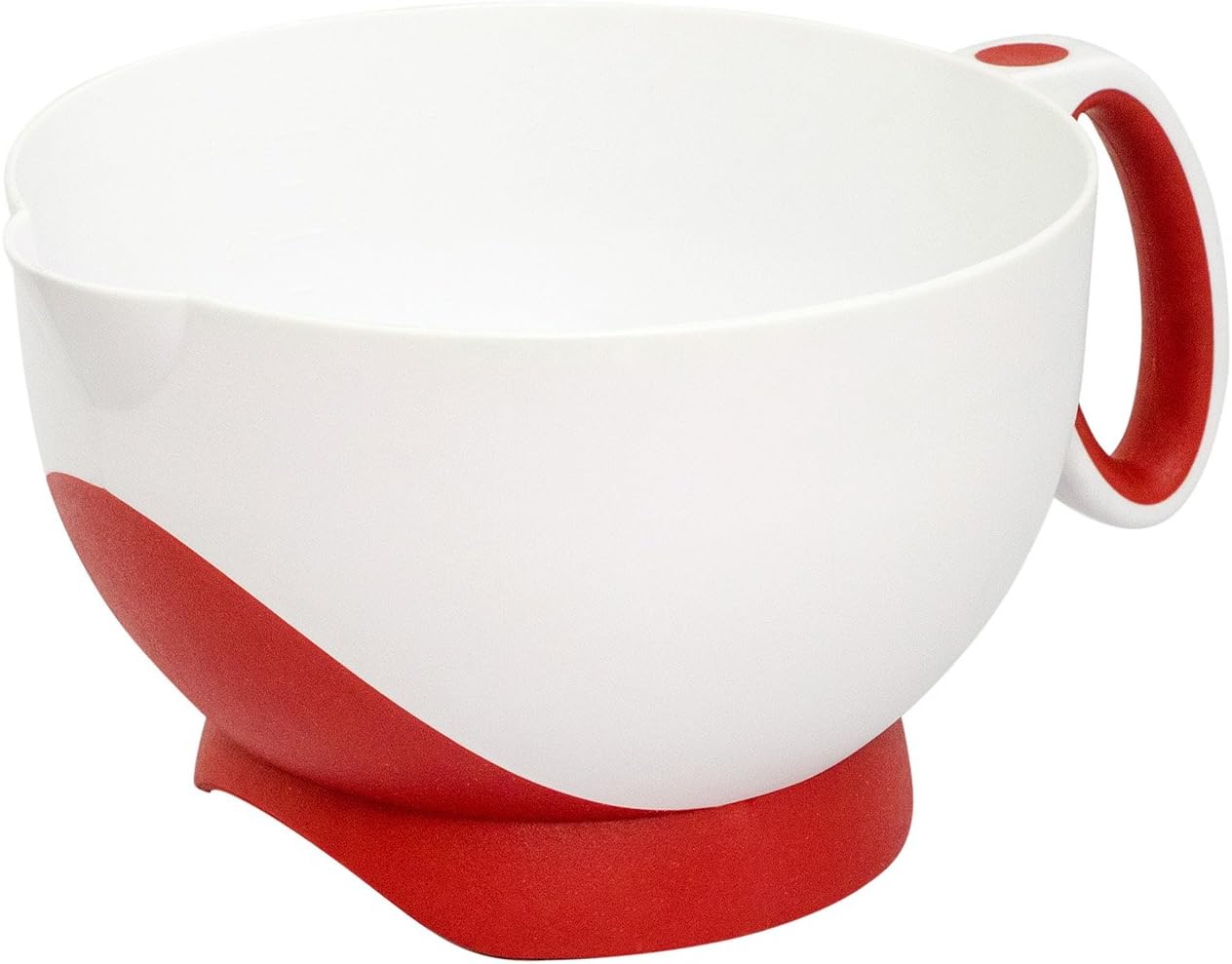 Cuisipro Deluxe Batter Bowl Mixing With Handle And Measurements, Red