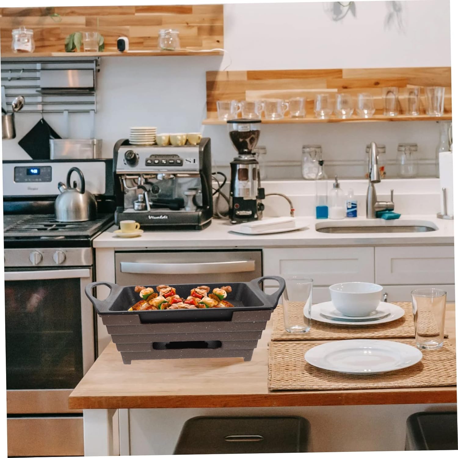 Aluminium Alloy Grilled Fish Stove Portable Bbq Grill for Camping Easy to Clean Safe Design for Outdoor Cooking