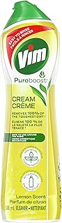 Vim PureBoost Cream Cleaner multi surface cleaner Lemon Scent with 100% natural cleaning particles 500 ml