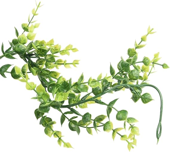 6ft Artificial Eucalyptus Garland – Realistic Hanging Flower Decor Texture Wedding Home Vine Cafe Plastic Garden Ivy Wreath with Natural for Green