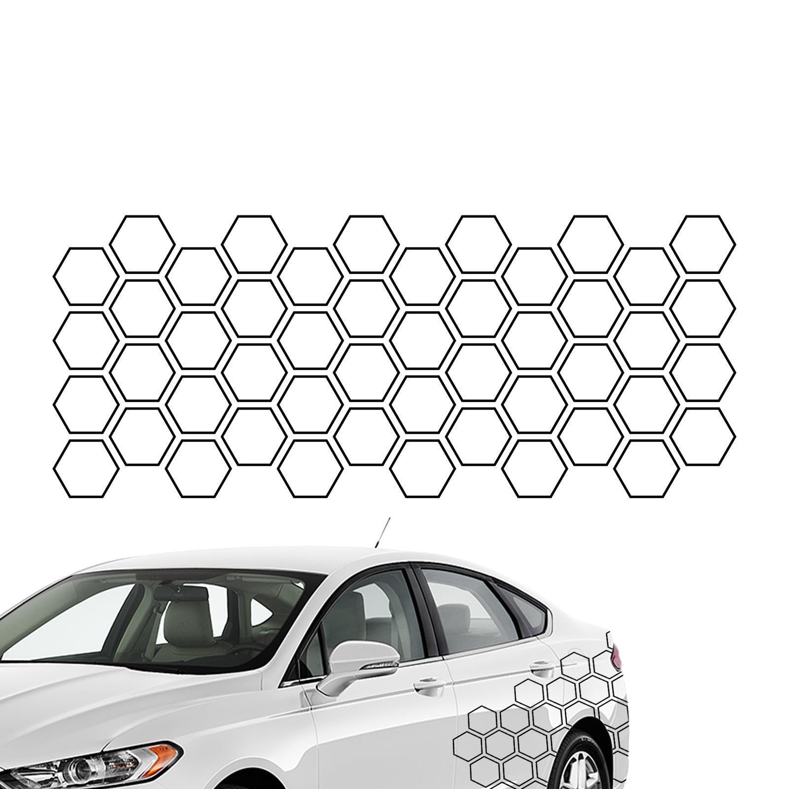 Pegatinas para coche nido de abeja cubren rozaduras con vinilo autoadhesivo