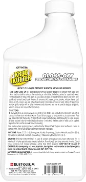 Krud Kutter Gloss-Off Prepaint Surface Preparation Cleaner, 32 oz, No Sanding Liquid Deglosser for Cabinets, Trim, Doors and Furniture, Removes Dirt Grease and Gloss for Paint Adhesion