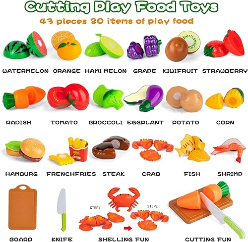 Miniatura 2 de NisKaqsn Juego de 80 juguetes de campamento para niños con tienda de campaña de juego, juego de parrilla de barbacoa, juego de comida de corte de