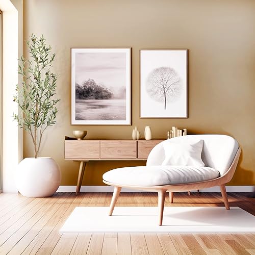 Miniatura 4 de Árbol de olivo sintético de 5 pies, olivos artificiales para interiores con tronco de madera natural y hojas y frutas realistas. Olivo falso de 5