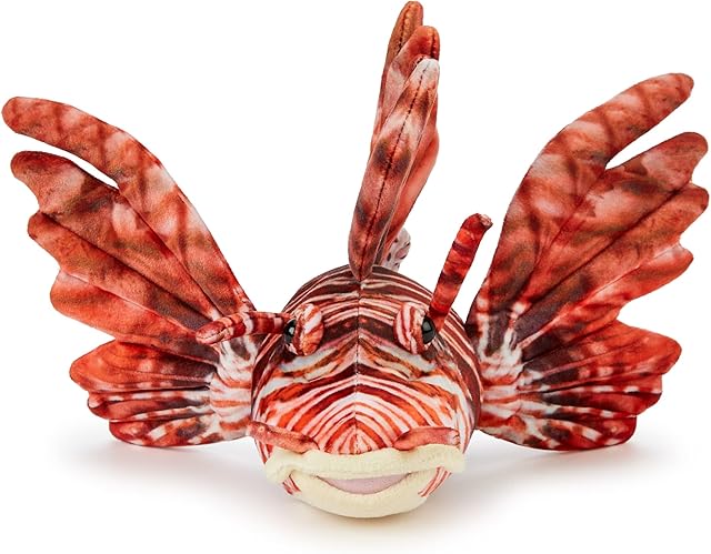 Zappi Co Childrens Stuffed Soft Lion Fish Toy (28-30 CM) Safari animals Collection Plush Teddy New Born Child First kid