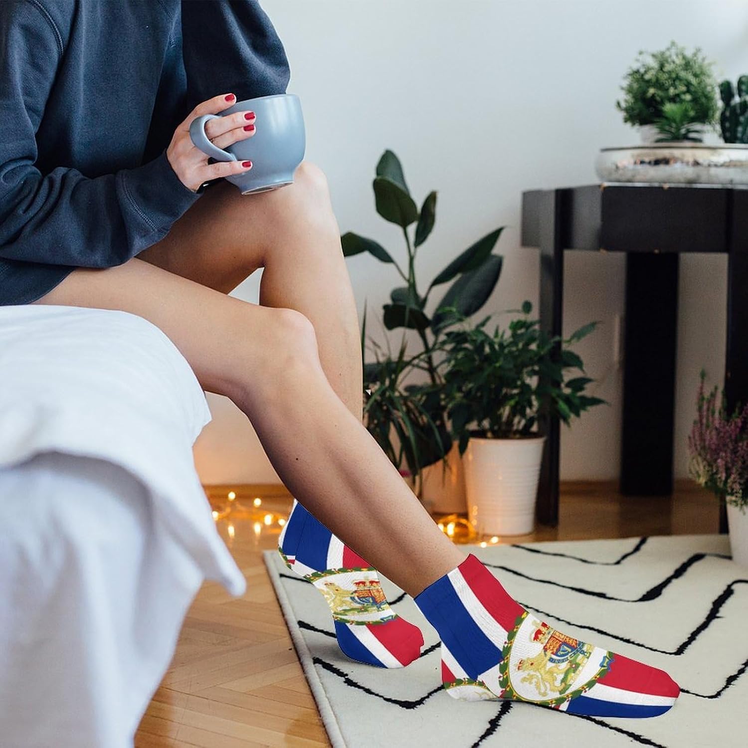 Union Jack British Flag UK Socks for Men Women 5 Pairs Ankle Socks