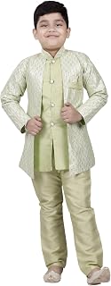 Boys Festive & Party Kurta, Attach Waistcoat and Pyjama Set Price In India