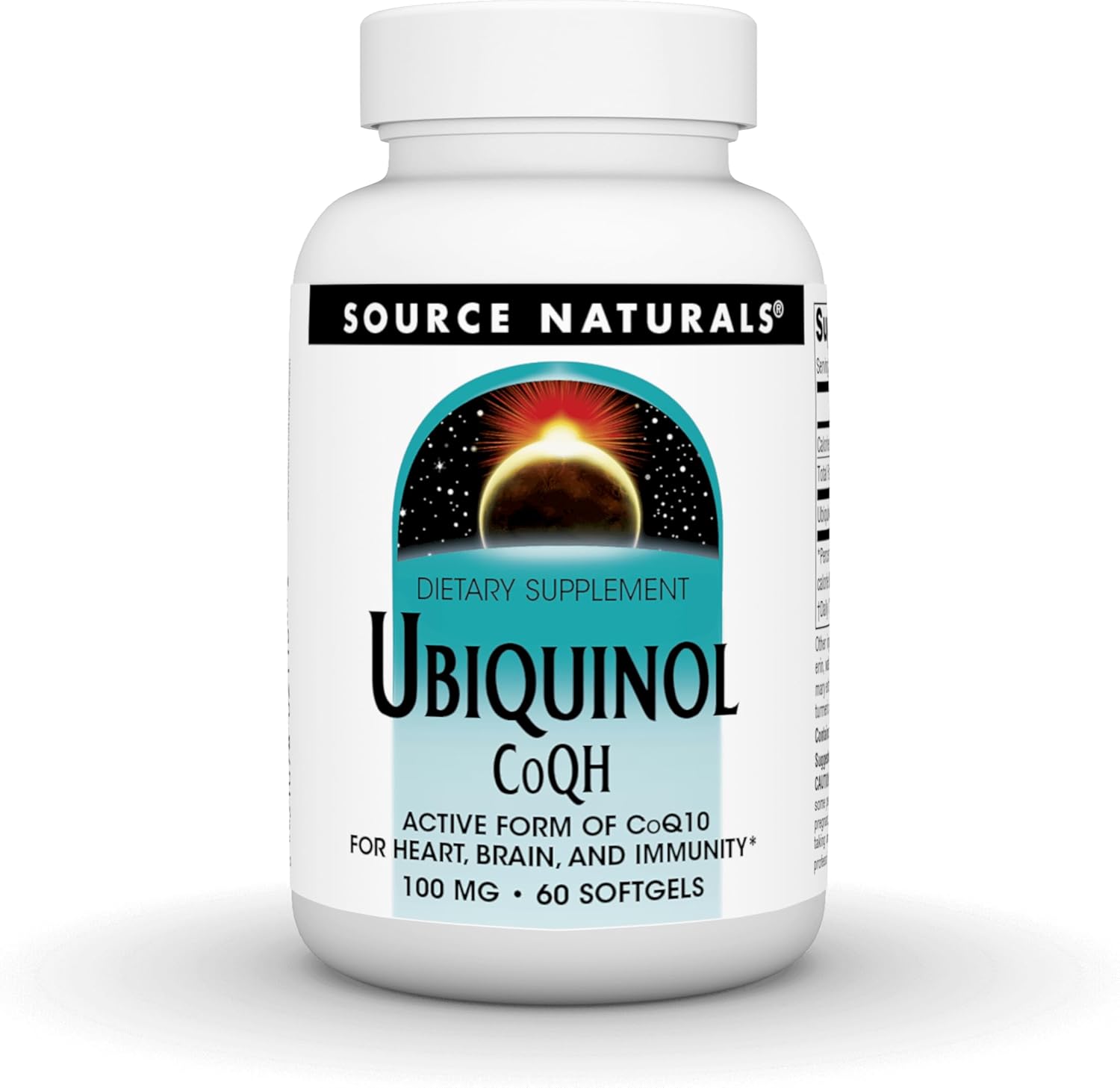Source Naturals Ubiquinol CoQH 100mg Serving - 60 Softgels