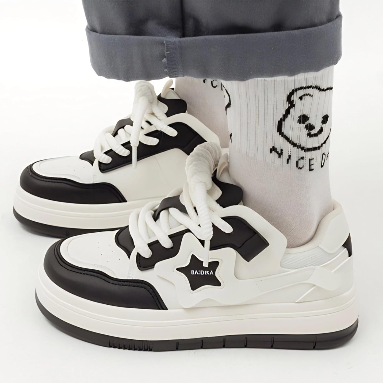 Star Shoes Walking Sneakers for Women Breathable Sporty Charm Y2K Aesthetic Cute Chunky Comfort Insole US 4-8 - Image 4