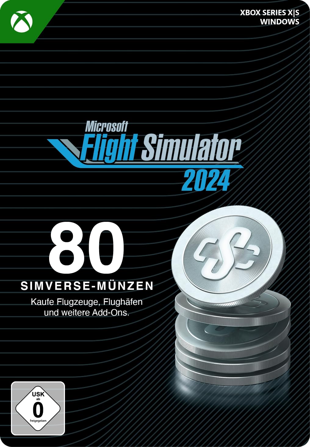 Microsoft Flight Simulator 2024 80 Simverse Coins | Xbox Series X|S - Download Code