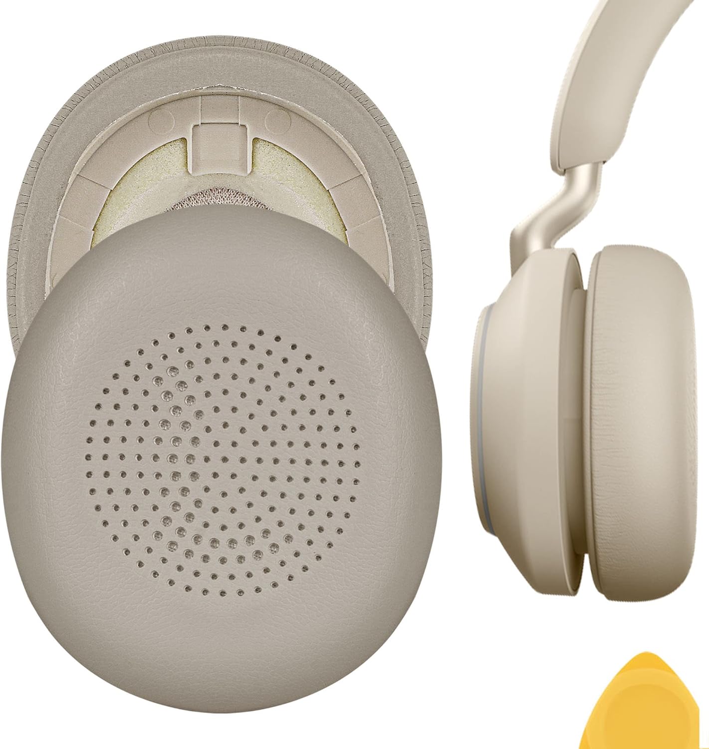 Geekria QuickFit Replacement Ear Pads for Jabra Evolve2 65 UC, Evolve2 65 MS