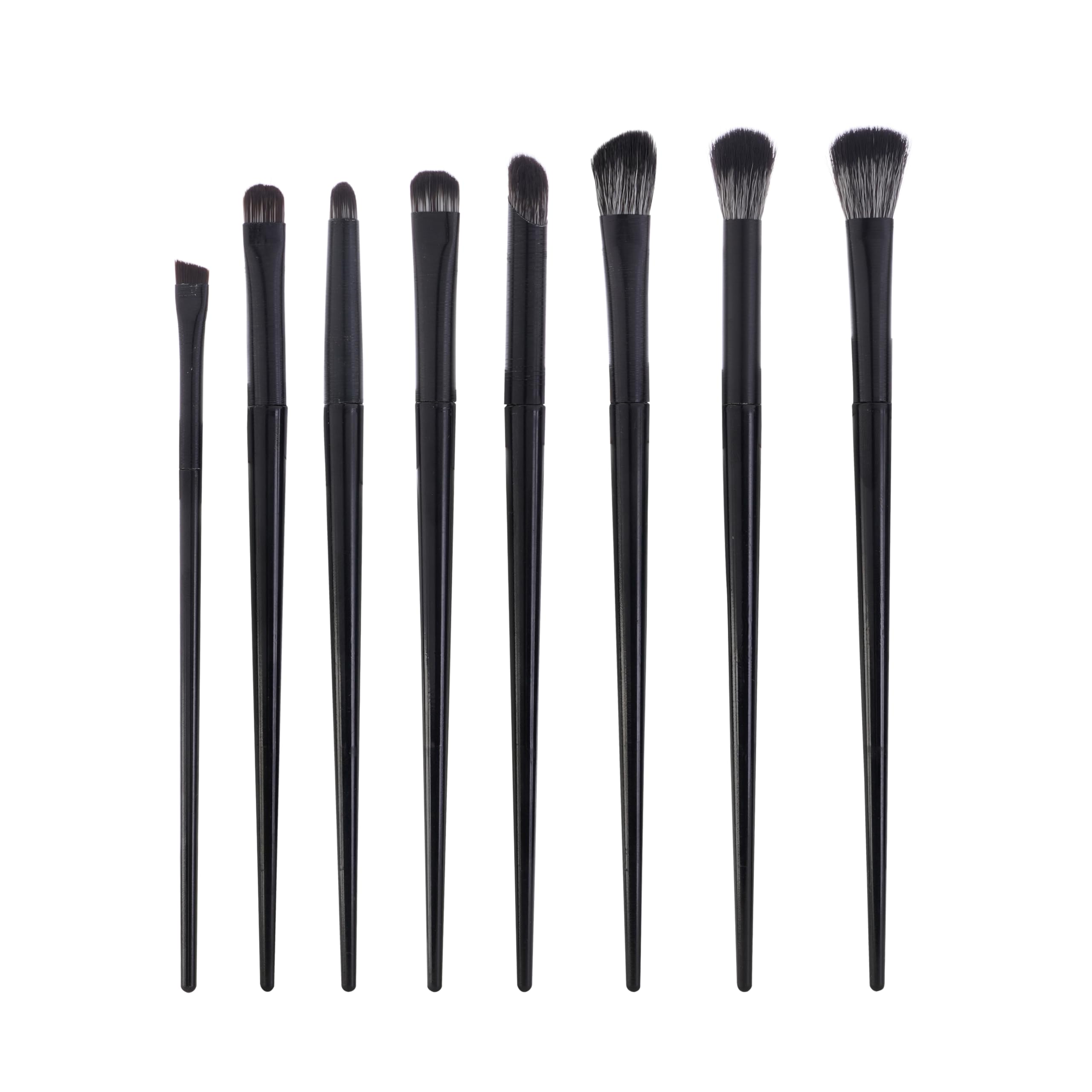 Arketa Eye Makeup Brush Set, 8 Pcs, Black-image-5