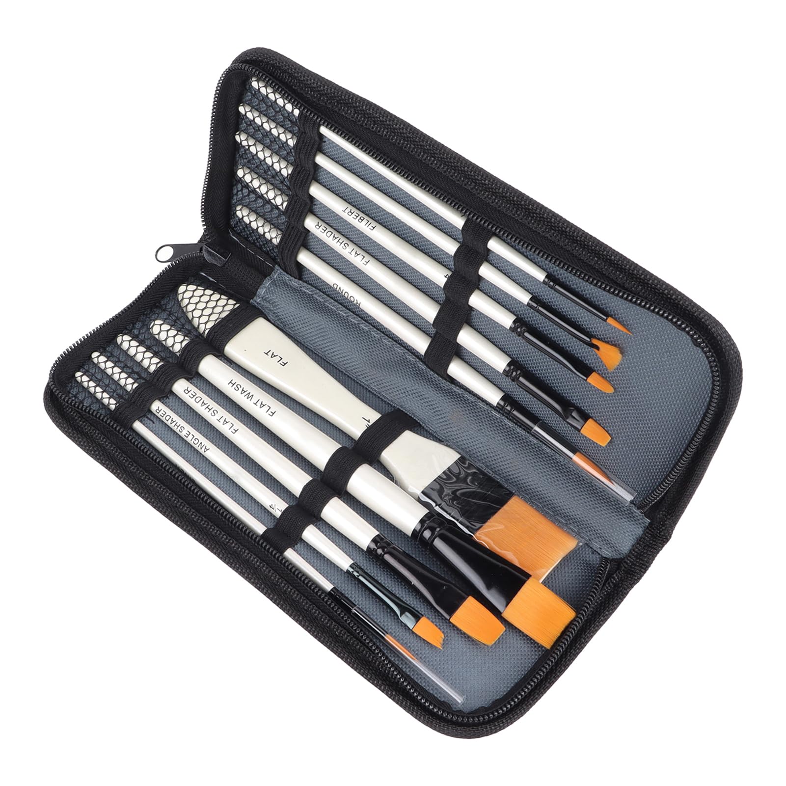 Juego de Pinceles para Pintura Al óleo, para el Pelo, 10 Uds., Pincel Gouache, Bolsa de Tela, Juegos de Pinceles Acrílicos