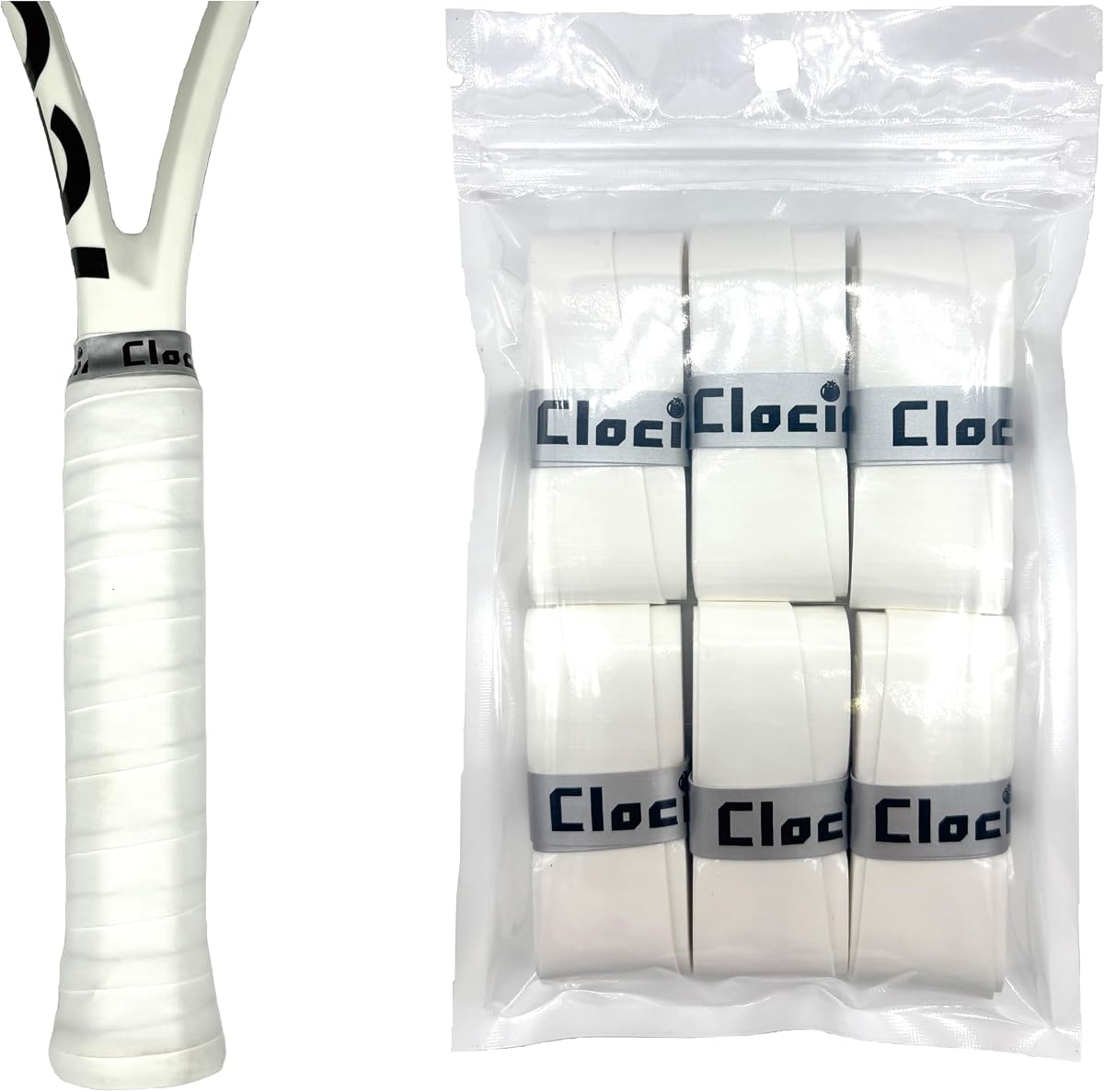 Overgrip de tenis antideslizante, cinta de agarre para raqueta de tenis, pádel, bádmintion, raqueta de Pickleball, paquete de 6