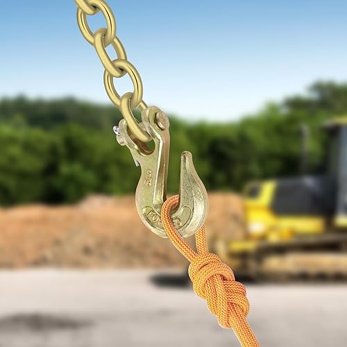 Miniatura 7 de Gancho de agarre de horquilla de 14 de pulgada, para aparejo, remolque, transporte, camión, remolque, 3600 libras, límite de carga de trabajo,