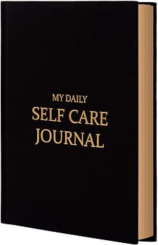 Self-Care Journal Book, Gratitude Journal, Happiness A5 Notebook Fabric Book Planner, A Daily Diary for Women with Guided Self Reflection Prompts