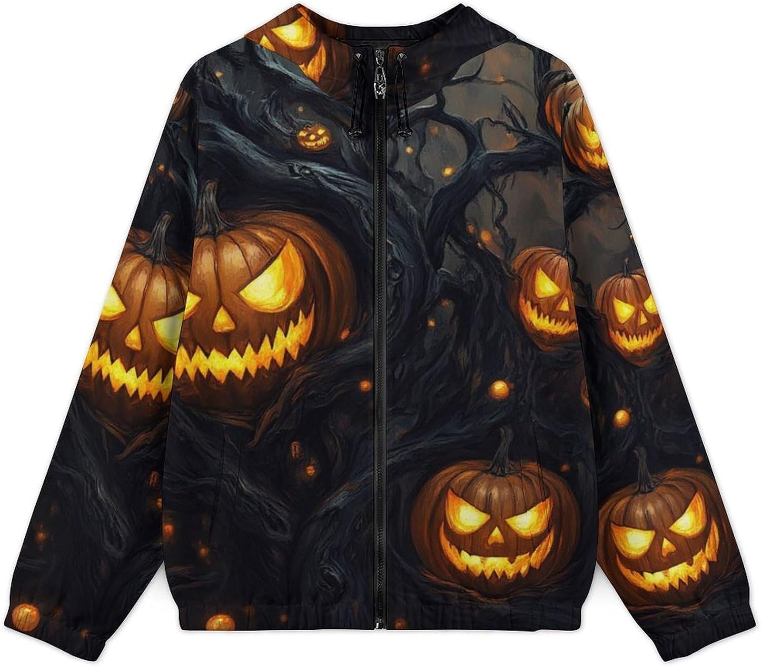 Men's Hooded Windbreaker Windproof Lightweight Jacket Trench Coat for Hiking Camping Fishing