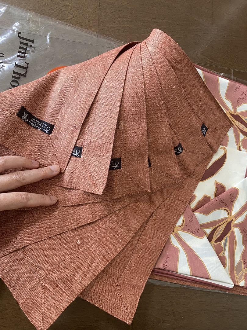 貴重　ジムトンプソンJIM THOMPSONランチョンマット＆ナフキン各8枚×２ Amazon.co.jp: jim thompson ジムトンプソン タイシルク